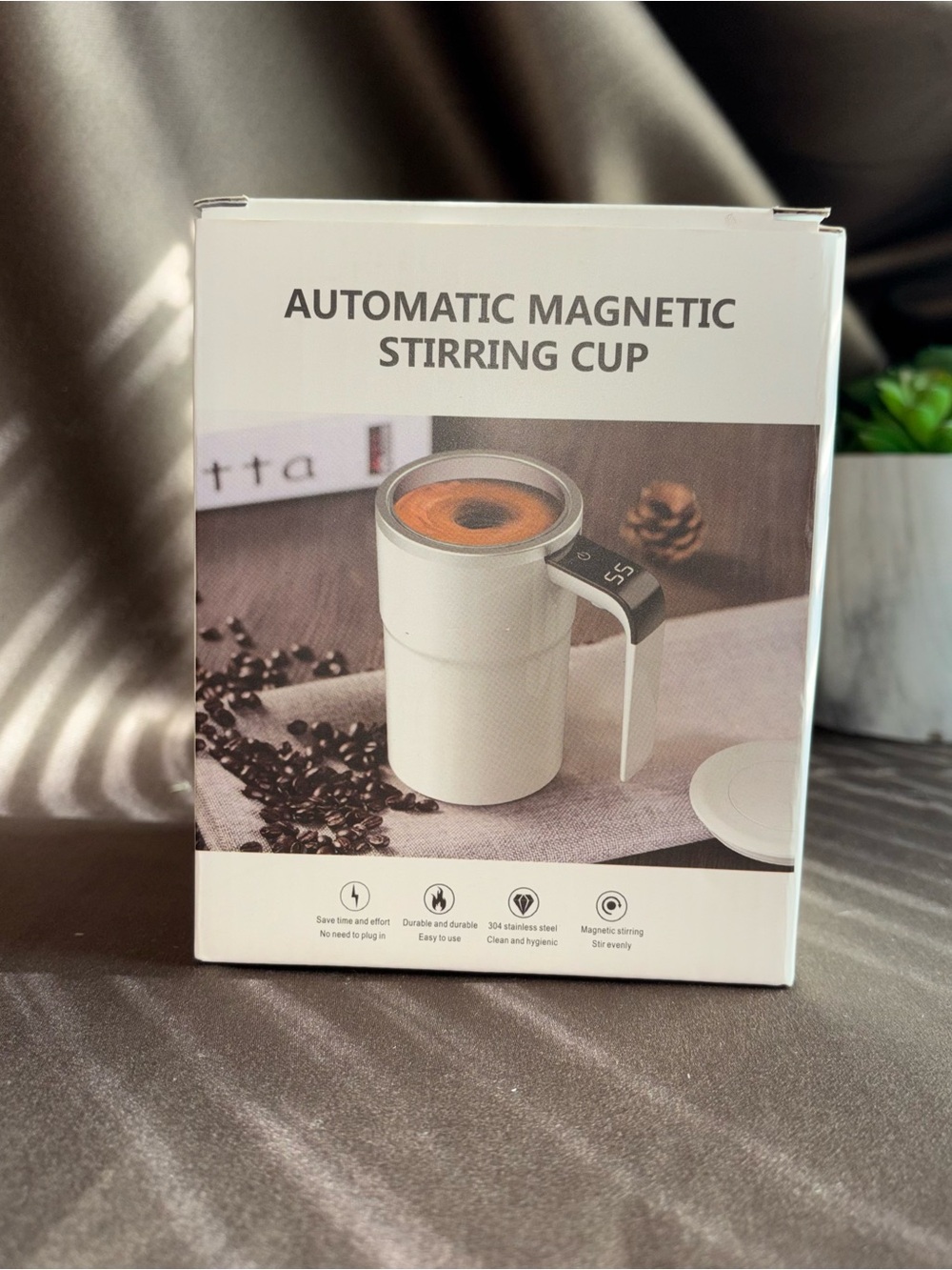 Automatic Magnetic Stirring Cup - White